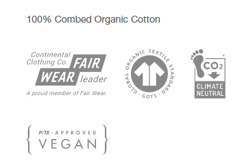 The Original Organic Hoodie - Black (White Print)