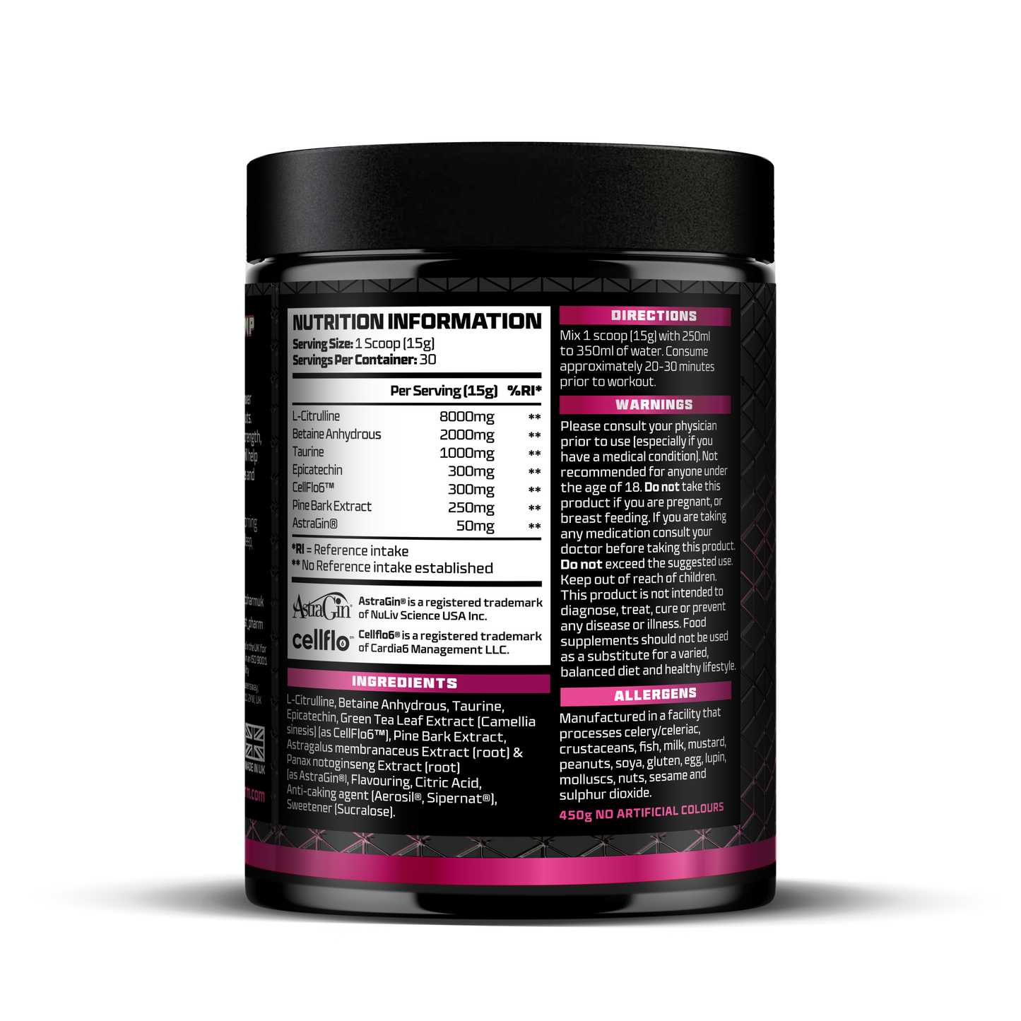 PUMP Stimulant Free Pre-Workout