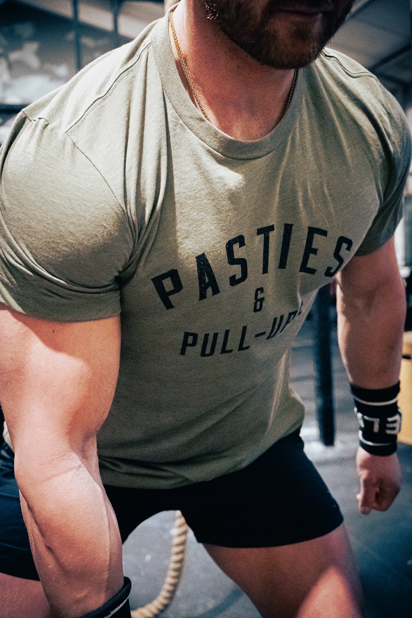 Pasties & Pull-Ups - Olive Green with Black Block