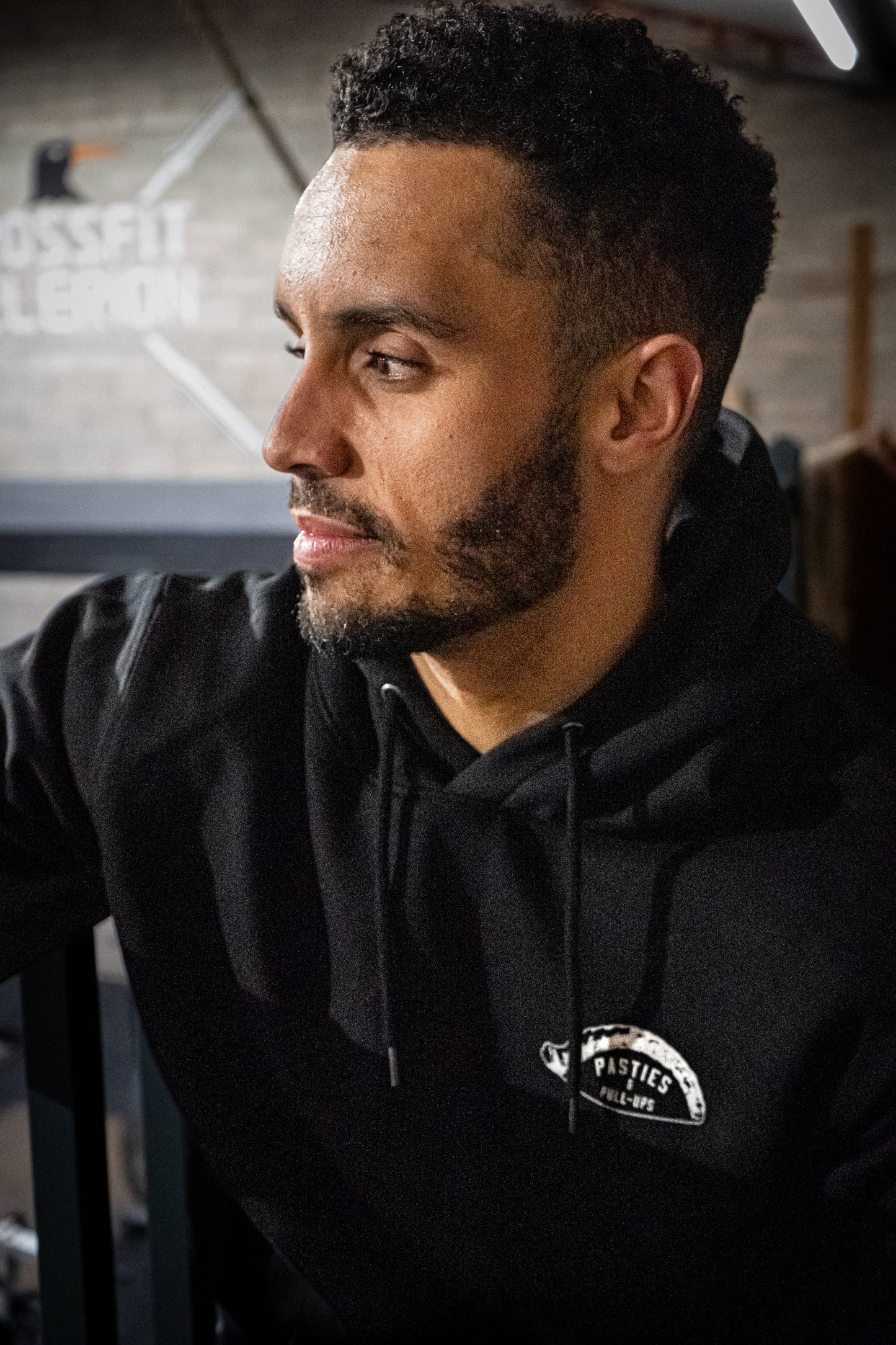 The Original Organic Hoodie - Black (White Print)