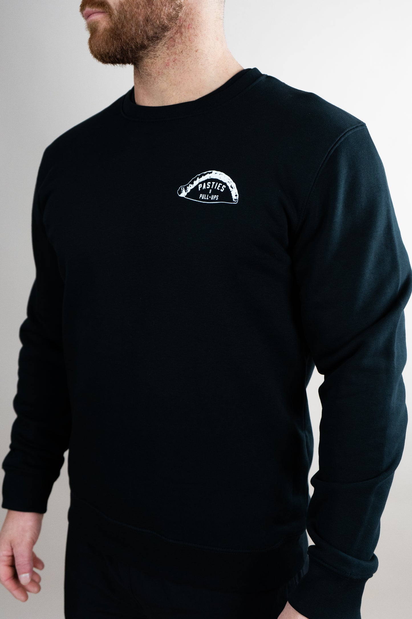 The Original Sweater - Black with White Print
