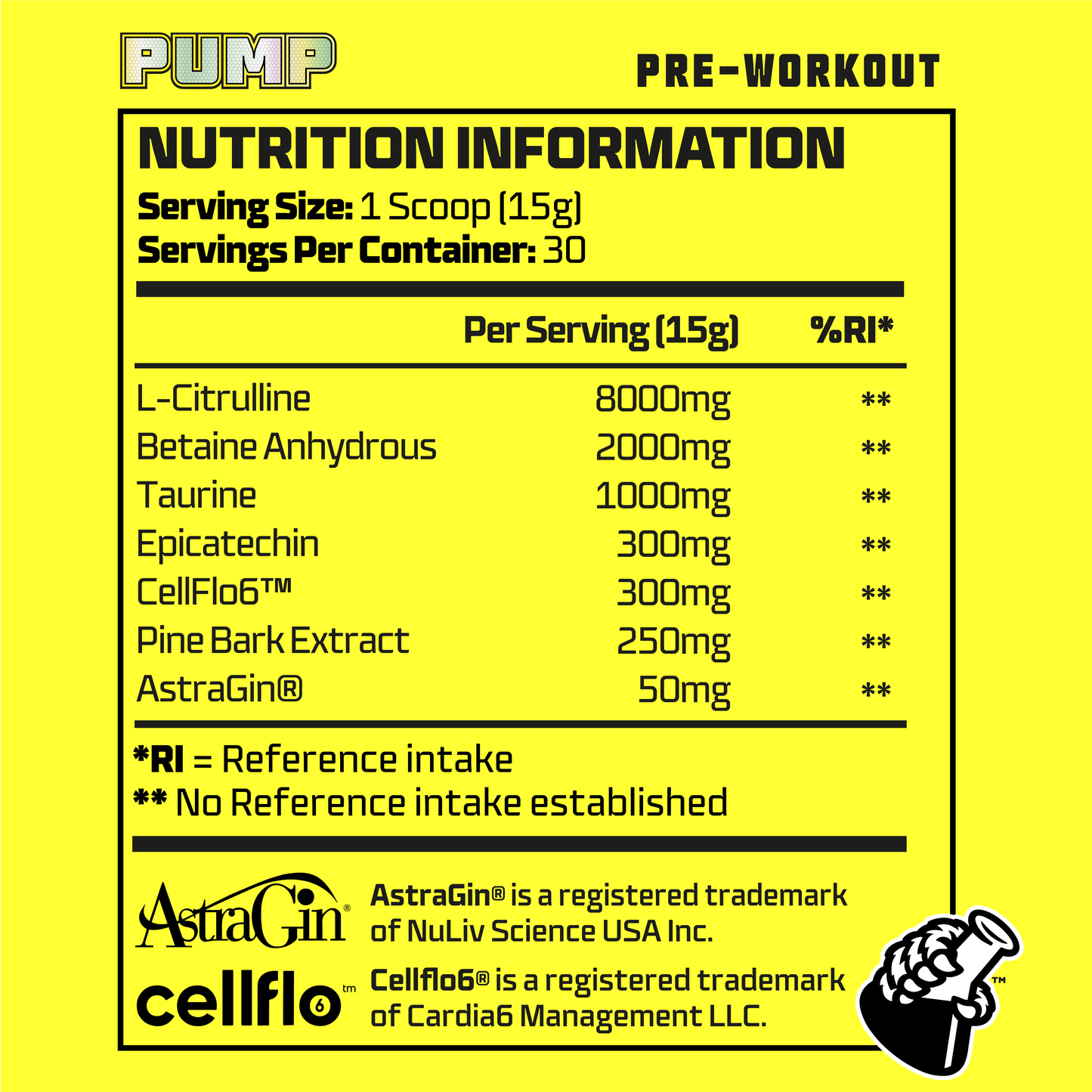 PUMP Stimulant Free Pre-Workout