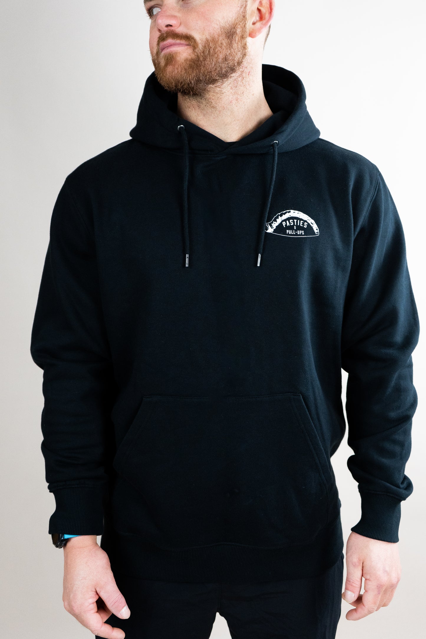 The Original Organic Hoodie - Black (White Print)