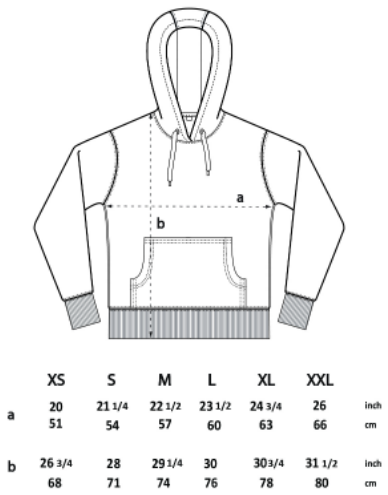 The Original Organic Hoodie - Black (White Print)