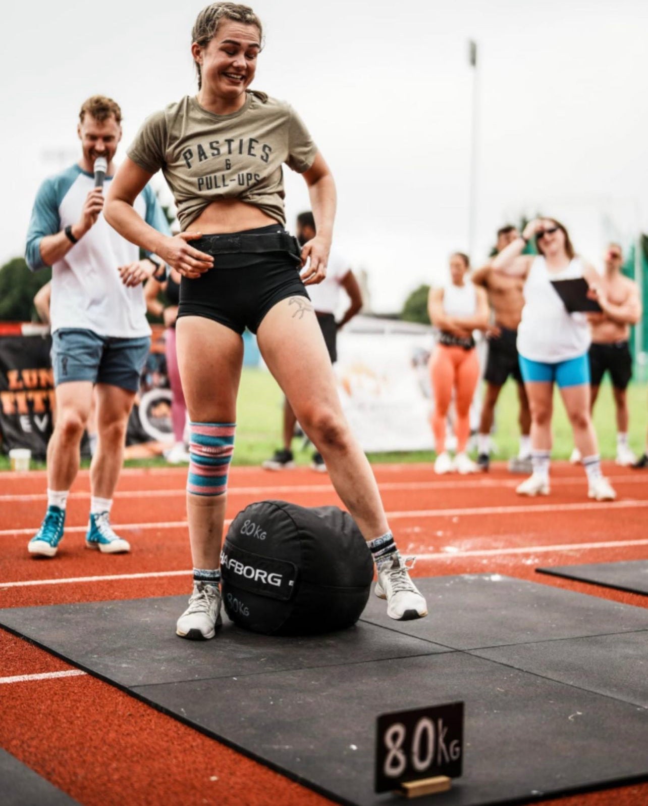 Pasties & Pull-Ups - Olive Green with Black Block