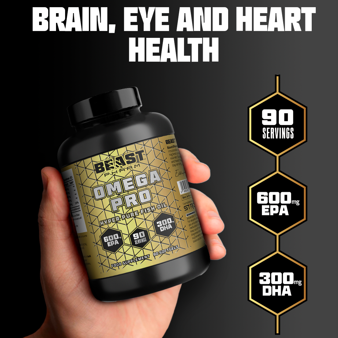 Omega 3 Pro - Hyper Pure Fish Oil with 600mg EPA & 300mg DHA